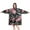 Pioneer Flower Floral-2, variant on Wearable Oversized Blanket,Pioneer Flower Floral Print Pattern Wearable Blanket Hoodie for Adults,Cozy Hooded Blankets with Super Pockets,Super Warm Fuzzy Pullover for Women & Men
