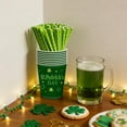 thumbnail image 4 of Happy St Patrick's Day Party Supplies - Plates Napkins Cups, Irish Shamrock Party Green Disposable Paper Dinner Tableware, 4 of 6