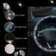 thumbnail image 4 of Funda para volante brillar Protector de rueda para coche SUV cristal ostentoso 38cm multicolor, 4 of 5