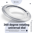 thumbnail image 6 of 12 Inch Round Shape Galvanized Turntable Rotating Swivel Plate Kitchen & Display Table Hardware, 6 of 9