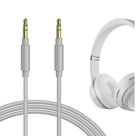 Geekria Audio Cable Compatible with Beats Studio Pro/3/2 Solo 4/3 Mixr Executive Headphones 1/8 (3.5mm) to 3.5mm Aux Replacement Stereo Cord (4 ft/1.2 m)