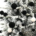 thumbnail image 5 of LanSuare 46Pcs Velvet Flocked Christmas Ornaments Balls, Soft-Touch Shatterproof Plastic Hanging Ornament Balls for Holiday Tree Decor, Festival Party Decor(Multiple Sizes, Black), 5 of 5
