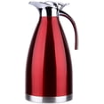 thumbnail image 1 of 1.5l Stainless Steel Vacuum Insulation Pot Coffee Pot Thermos Bottle - Hot And Cold Dual Use (Red), 1 of 7