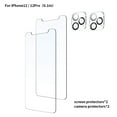 thumbnail image 1 of kurtrusly 4pcs Phone Screen Protectors Tempered Glass Replacement Phone Camera Films, Replacement for iPhone12/12Pro, 6.1 Inches, 1 of 7