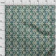 thumbnail image 2 of oneOone Georgette Viscose Fabric Leaves & Floral Block Print Fabric BTY 42 Inch Wide, 2 of 4