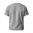 thumbnail image 6 of CCRFTGI Mens Shirts Big and Tall Short Sleeve Crew Neck T-Shirts Summer Athletic Lightweight Tee Shirts for Men with Pocket Gray L, 6 of 7