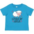 thumbnail image 3 of Inktastic Loved by Jesus Cute Baby Lamb Boys or Girls Baby T-Shirt, 3 of 5