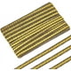 thumbnail image 1 of Cinta de trenza metálica dorada de 20 yardas (1,27 cm) de ancho, de poliéster, con borde posterior negro. Cinta decorativa de trenza tejida., 1 of 7
