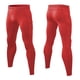 thumbnail image 4 of Amzcrzy Pantalones Yoga Hombre Leggings Ligeros Suaves Deportes Informales Cintura Alta Sin Costura Delantera Color Liso Correr Gimnasio Mallas Running Con Bolsillos Tallas S-2XL Rojo, 4 of 4