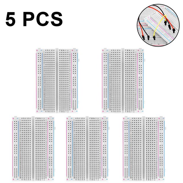 5 piezas de placa de pruebas/mini placa de pruebas/placa experimental de 400 agujeros oso de fresa Hogar