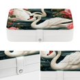 thumbnail image 4 of Swan Portable PU Leather Jewelry Organizer with Removable Compartment, Storage Box, Necklace Holder, and Travel Organizer, 4 of 6