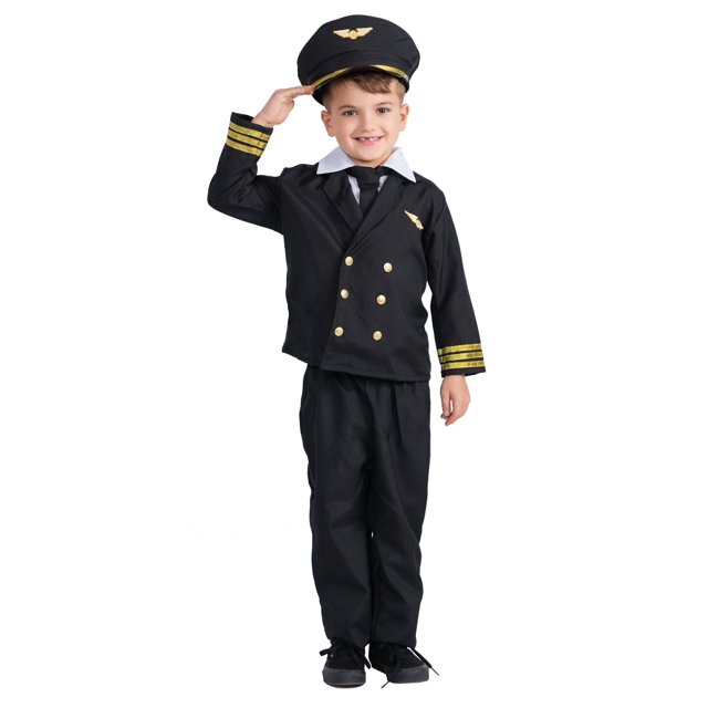 Chaqueta Costume Dress Up America Pilot para niño pequeño, talla 4