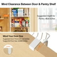 6Tier Over the Door Pantry Organizer, HeavyDuty Metal Pantry Door