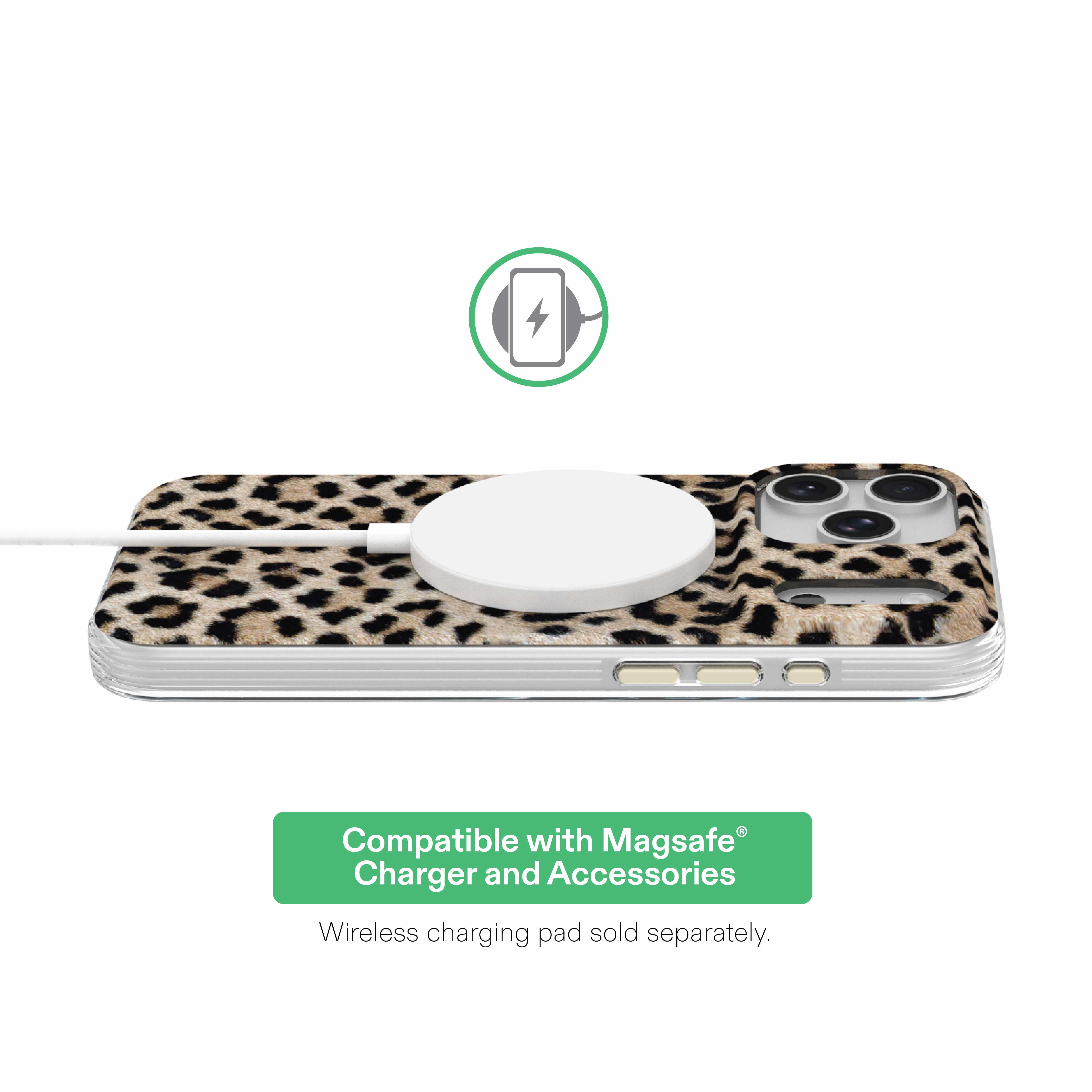 onn Phone Case for iPhone 18 Pro Max / 17 Pro Max, MagSafe Compatible - Cheetah Print