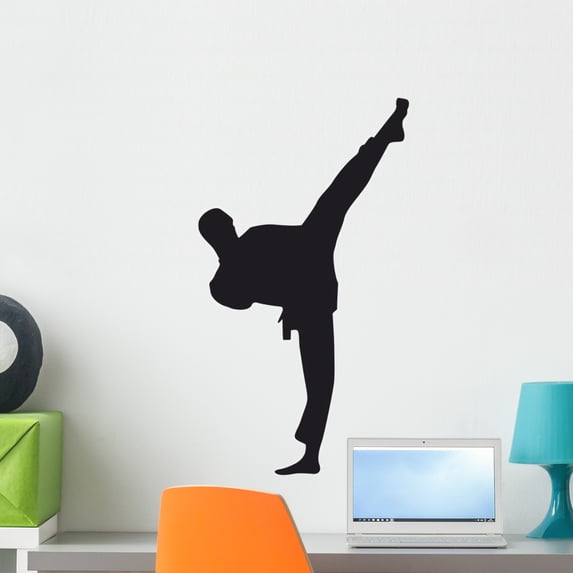 Taekwondo Wall Decal by Wallmonkeys Peel and Stick Graphic (24 in H x 13 in W) WM56938