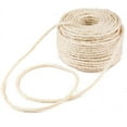 thumbnail image 2 of Cat Natural Sisal Rope for Scratching Post Tree Replacement, Hemp Rope for Repairing, Recovering or DIY Scratcher, 6mm Diameter, 2 of 7
