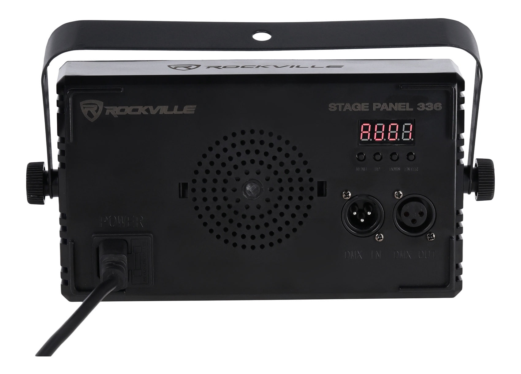 Rockville STAGE PANEL 336 DJ Visual Effect Light with DMX, Strobe, Wash, and Matrix 280 RGB LEDs and 56 White, Black