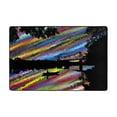 thumbnail image 3 of ZICANCN River Landscape Psychedelic Area Rugs Doormat , Facecloth Non-Slip Floor Mat Rug for Living Room Kitchen Sink Area Indoor Outdoor Entrance 36"x24", 3 of 9