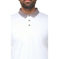 thumbnail image 3 of X RAY Jeans Mens Short Sleeve Snap-Placket Polo, White/Lav, L, 3 of 5