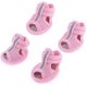 thumbnail image 1 of pares de botas para perros, calcetines para perros, calcetines antideslizantes para perros, zapatos para perros, botas grandes para perros, patas lesionadas, impermeables, color rosa, talla 1, 1 of 5