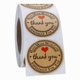 thumbnail image 3 of 1inch Round Kraft Thank You Hand Made With Love Stickers 500 Handmade Labels Per Roll, 3 of 5