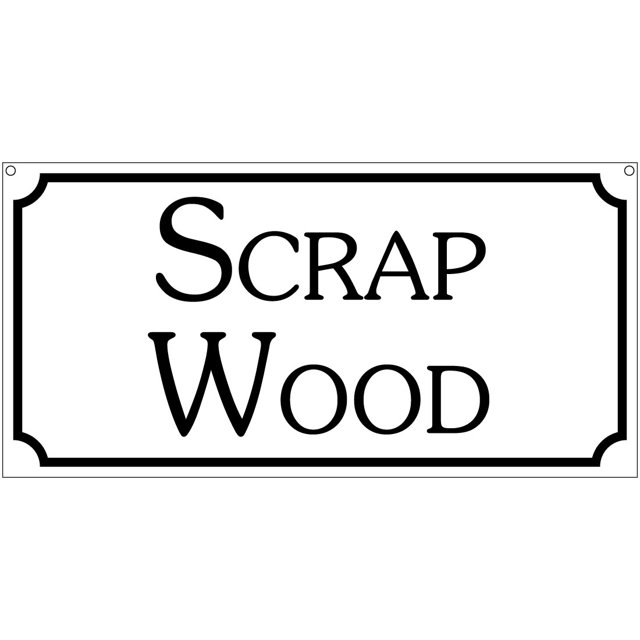 Scrap Wood 6x12 Aluminum Barn Farm Decor Ranch Man Cave sign