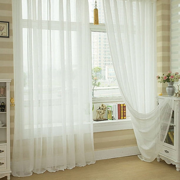 Vangao Cortinas Cocina Para Ventanas Modernas Cortinas Cortas De Color Sólido Blanco 70 X 60 Cm 2 Piezas Salon Dormitorio Comedor Pequeña Modernas De Poliéster Semiopacas Caravana Armario