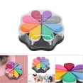 thumbnail image 1 of 8 Colors Petal Shape  Ink Pad, DIY Painting Accessory for Scrapbook, Schedule Book, Colorful, 1 of 7