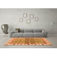 thumbnail image 3 of Ahgly Company Indoor Square Oriental Orange Traditional Area Rugs, 8' Square, 3 of 4