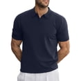 thumbnail image 3 of GENTS BLISS V Neck Men Polo Shirts Short Sleeve Knit T shirts for Men Casual Stretch Men Shirts, 3 of 7