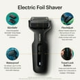 thumbnail image 4 of MANSCAPED® The Chairman™ PLUS Men’s Electric Foil Face Shaver - Two Interchangeable Blade Heads, SkinSafe® Three-Blade Foil & Precision Trimmer, 4 of 9
