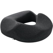 Vaupan Black Breathable Seat Cushion Non-Slip Memory Foam, Tailbone Sciatica Pain Posture Corrector for Office Chair Pad, Gaming Chair, Car Seat and Wheelchair In Line with Ergonomic