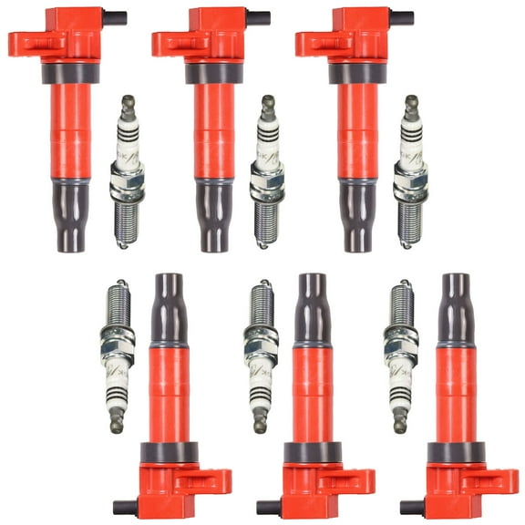 Energy Ignition Coil and NGK Iridium Spark Plug Compatible with Hyundai Santa Fe UF546