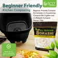 thumbnail image 5 of All Seasons Indoor Composter Kit, 5 Gal Black Plastic Composting Bin with Bokashi, 5 of 6