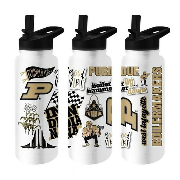 Logo Brands 201-S34QB-63 Purdue 34 oz Native Quencher Bottle