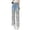 Light Blue 1, variant on Women's Lace Patchwork Jeans Hollow Out Wide Leg High Waist Casual Denim Pants with Pockets