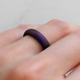 thumbnail image 2 of Cosmic Purple Breathable Silicone Ring for Women and Men 4mm Bandwidth, 2 of 14