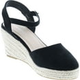 thumbnail image 7 of TOP Moda Wishing-5 Women's Closed Toe Buckle Strap Espedrilles Sandals, 7 of 7
