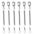 thumbnail image 1 of Cordón de Seguridad en Espiral, 6 Unidades, Cordón de Pesca Retráctil, Resistente, con Resorte y ., 1 of 8