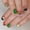 JML461 (glue type), variant on New St. Patrick's Day Nail Art Green Hat Four Leaf Clover Rainbow Gold Glitter Fake Nail Pieces Nails