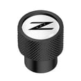 thumbnail image 2 of for Nissan 350Z Z logo in White on Black Aluminum Tire Valve Stem Caps, 2 of 4