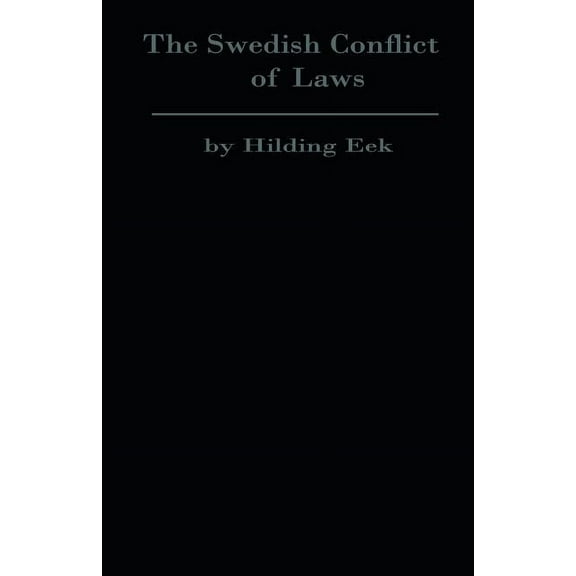 The Swedish Conflict of Laws, (Paperback)