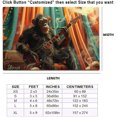 thumbnail image 2 of Monkey Rug & Home Decor-Cool Gorilla Black Area Rugs-Animal Monkey Rug Carpet Durable & Non-Slip Modern Rugs for Living Room Bedroom Man Cave Decorative-V72BS, 2 of 7