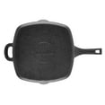 thumbnail image 2 of Ayesha Curry Preseasoned Cast Iron Induction Grill Pan with Helper Handle and Pour Spouts, 10 inch, Black, 2 of 4
