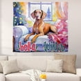 thumbnail image 2 of Watercolor Hello Winter Vizsla Chill Christmas Welcome Tapestry Vizslas Dog Lover Gifts Idea Wall Hanging Backdrop Home Decor - 00016, 2 of 5