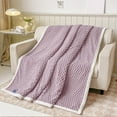thumbnail image 5 of Anckoeil 4.92Ft×6.56Ft Soft Bubble Fleece Blanket Warm and Soft Single Layer Double-Sided All-Season Solid Color Plush Blanket, 5 of 7