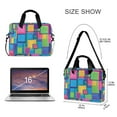 thumbnail image 3 of FORMRS 16" Laptop Sleeve Bag Carrying Case with Handle Travel Shoulder Briefcase, Colorful Geometric Pattern, 3 of 8