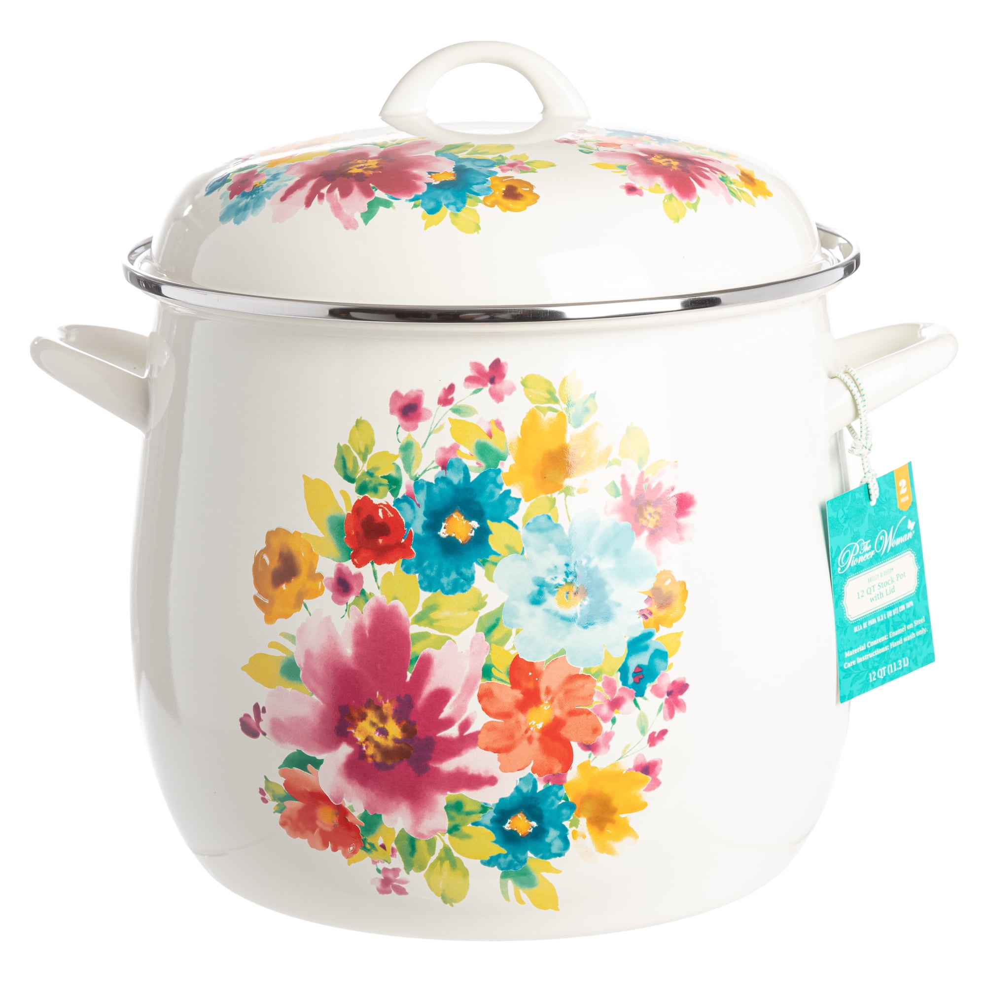 The Pioneer Woman 7qt Stock Pot With Steamer - AliExpress