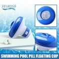 thumbnail image 3 of Pool Floating Pool Chlorine Dispenser Fits 1” Tabs Bromine Holder Chlorine Floater (Blue), 3 of 8