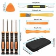 thumbnail image 7 of EEEkit 11 in 1 T6 T8 T10 Torx Screwdriver Tool Kit Fit for Xbox One, Xbox 360, Sony PlayStation PS3, PS4, PS5 Controller with Pry Tool and Cleaning Brush, 7 of 7